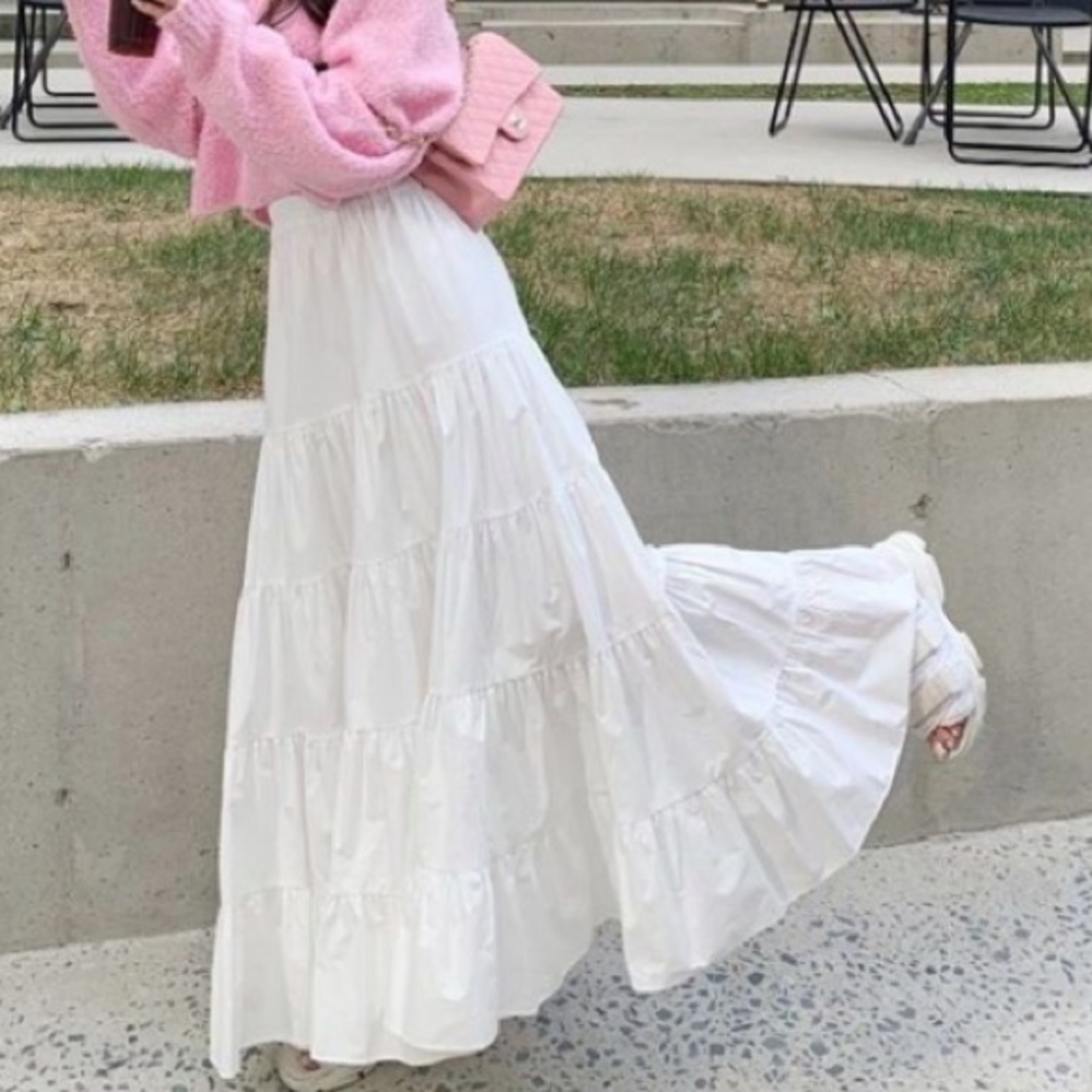 White Maxi Skirt